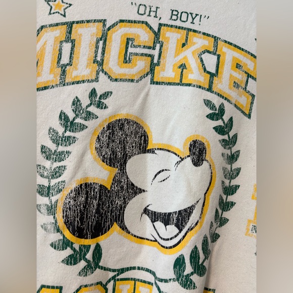 H&M Disney Mickey Mouse Oversized Sweatshirt Small Colorblock Graphic - Picture 4 of 10